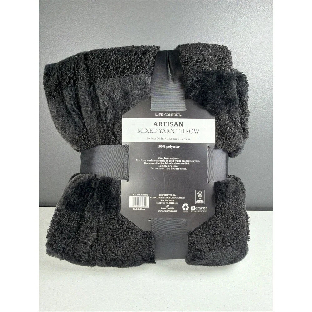 Life Comfort Artisan Mixed Yarn Throw 60